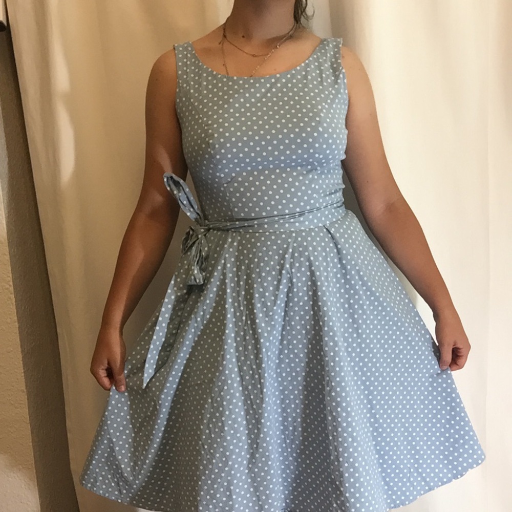 Polka dot 50’s style dress